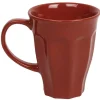 Mug rouge cotelé