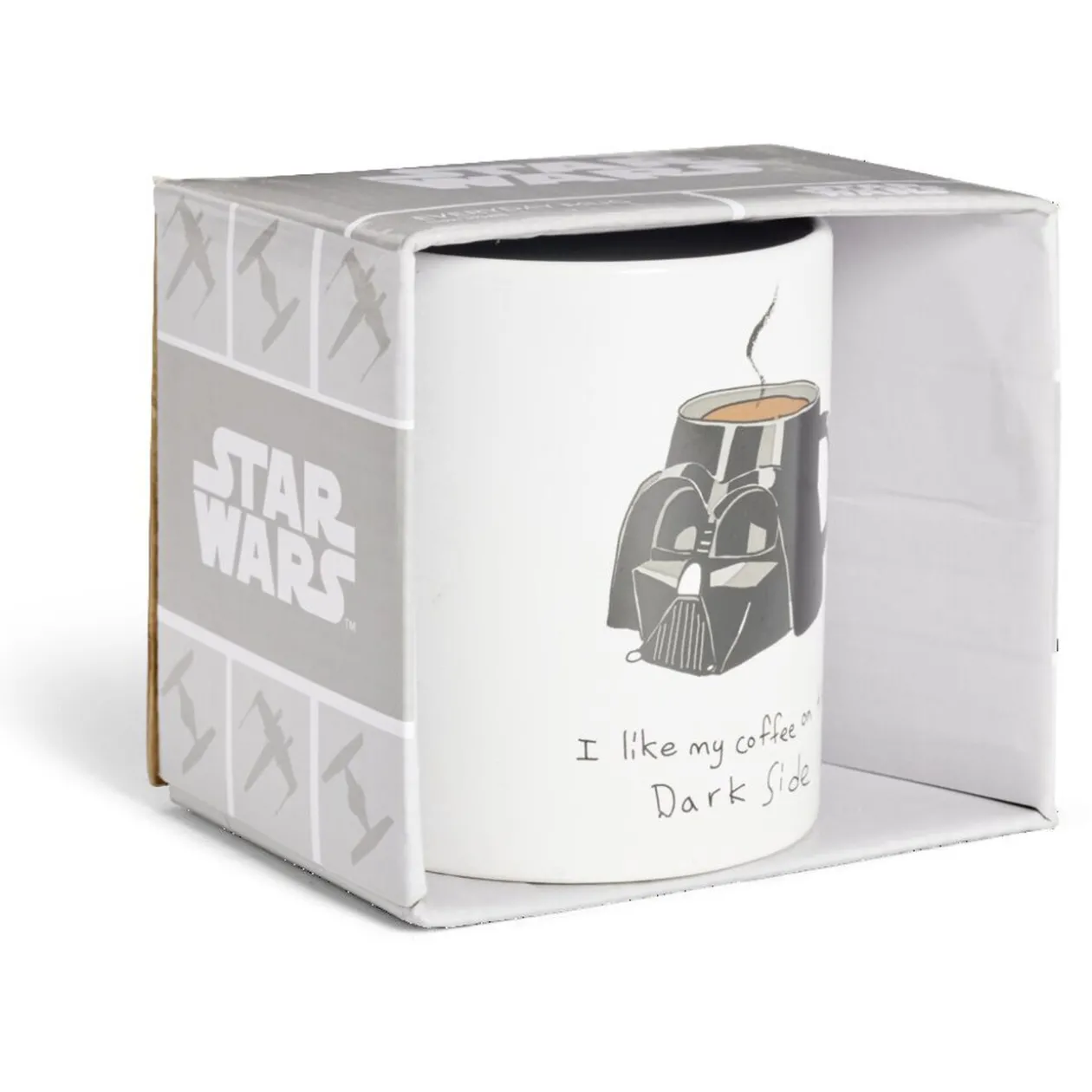 Mug Star Wars Dark Vador blanc et noir 315ml