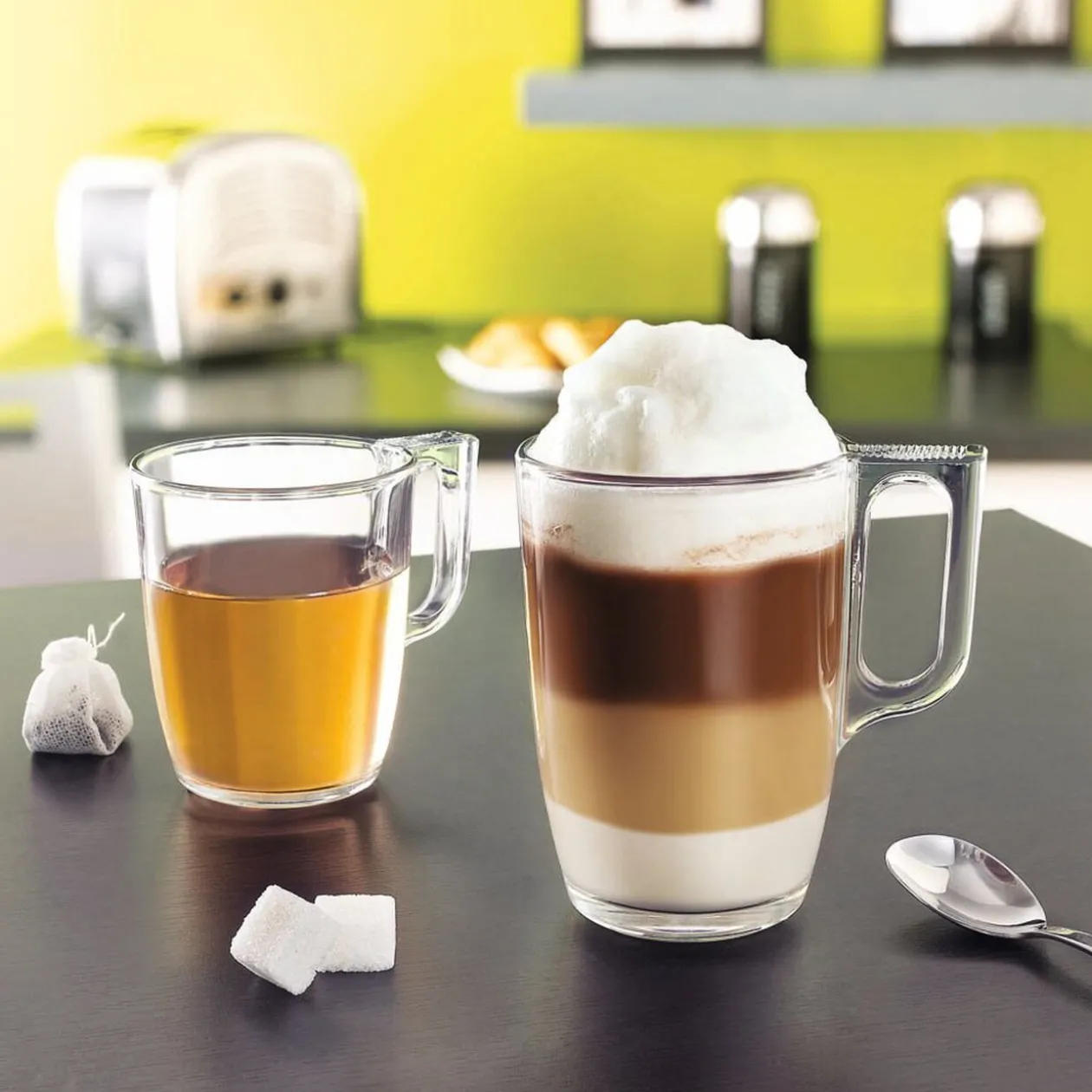 Mug transparent en verre tempé lisse Luminarc 32cl