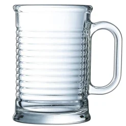Mug transparent en verre trempé design conserve Luminarc 9 cl