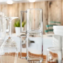 Mug transparent en verre trempé droit Luminarc 32 cl