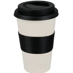 Mug transportable blanc&noir mélaminé