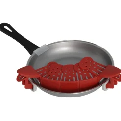 Passoire pliable et adaptable rouge