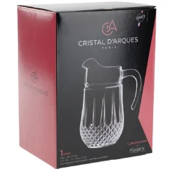 Pichet en verre gamme Longchamp Cristal D'Arques Paris 1,5 L