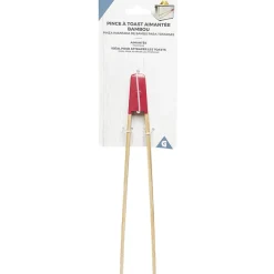 Pince à toast aimantée en bambou