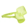 Pince découpe légumes plastique vert L18,5cm