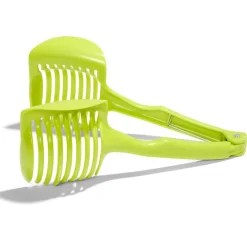 Pince découpe légumes plastique vert L18,5cm