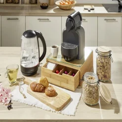 Planche à découper avec manche bois marron