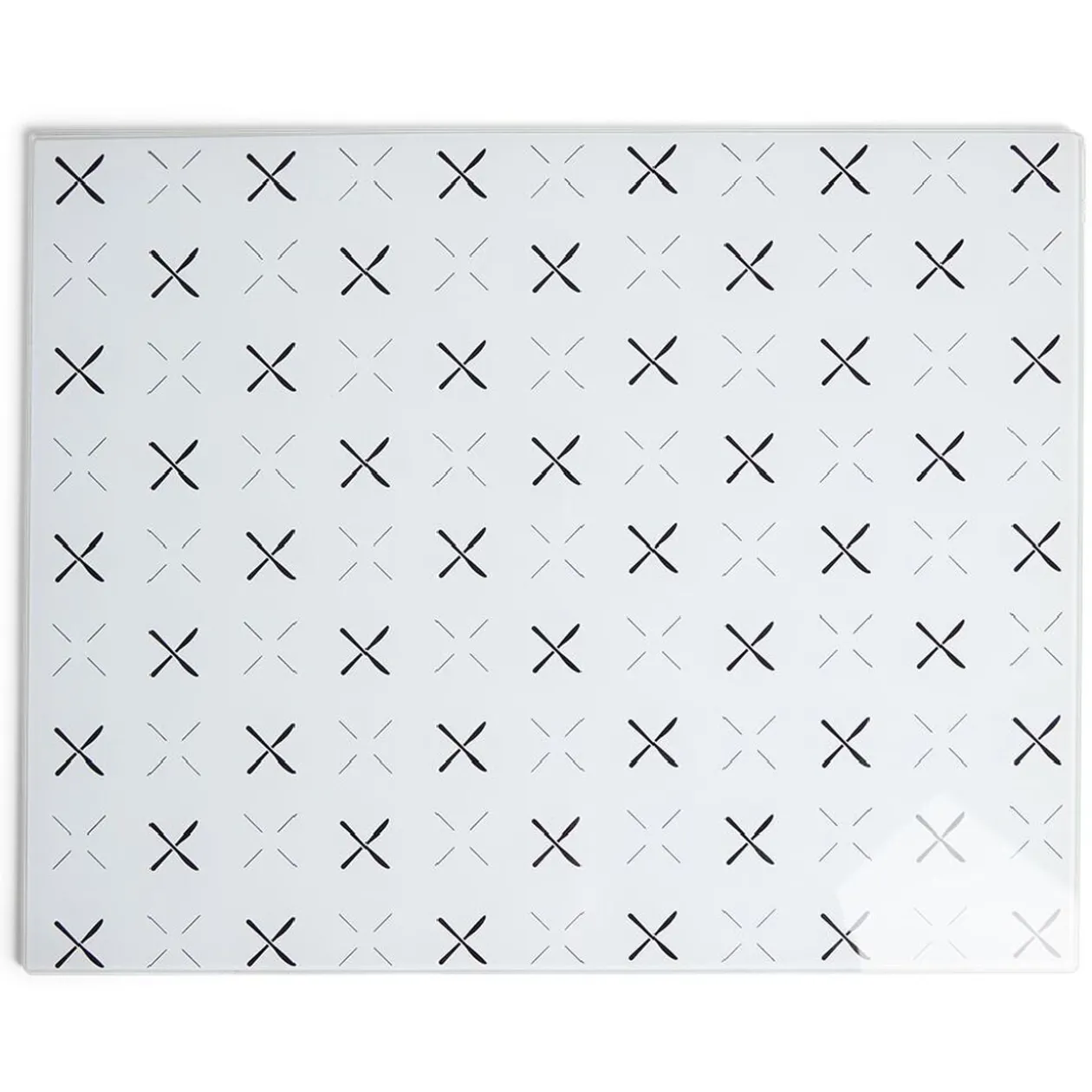 Planche à découper en verre design Bon appétit - 30x20cm