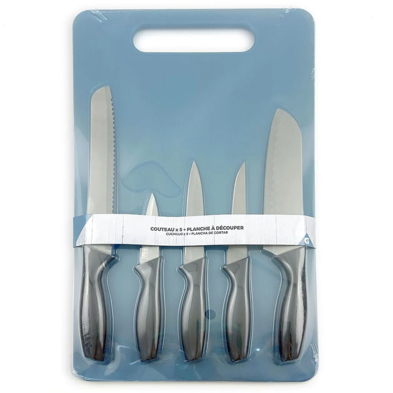 Planche à découper et couteau x5