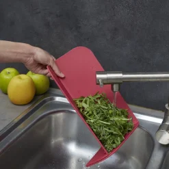 Planche à découper pliable 3 en 1 avec couteau inox