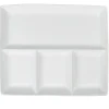 Plat à 4 compartiments blanc