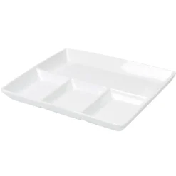 Plat à 4 compartiments blanc