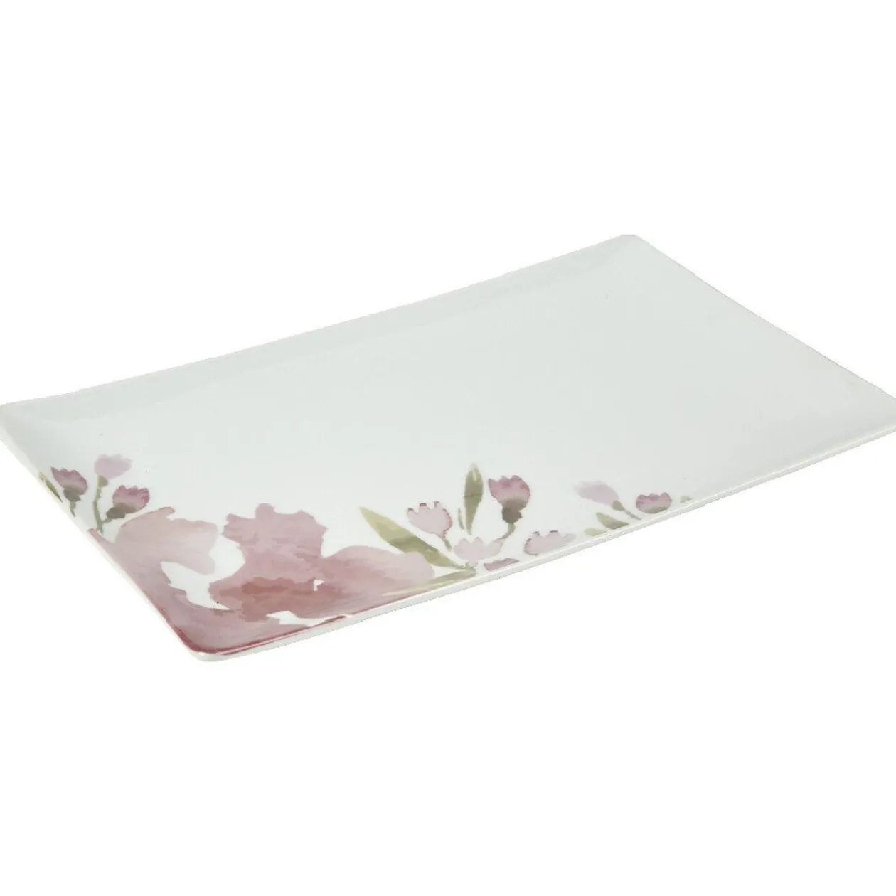 Plat à cake décor floral