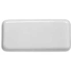 Plat à cake en porcelaine blanc