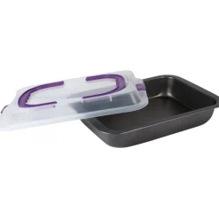 Plat à four et couvercle avec anses