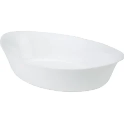 Plat à four ovale Luminarc verre blanc 32 cm