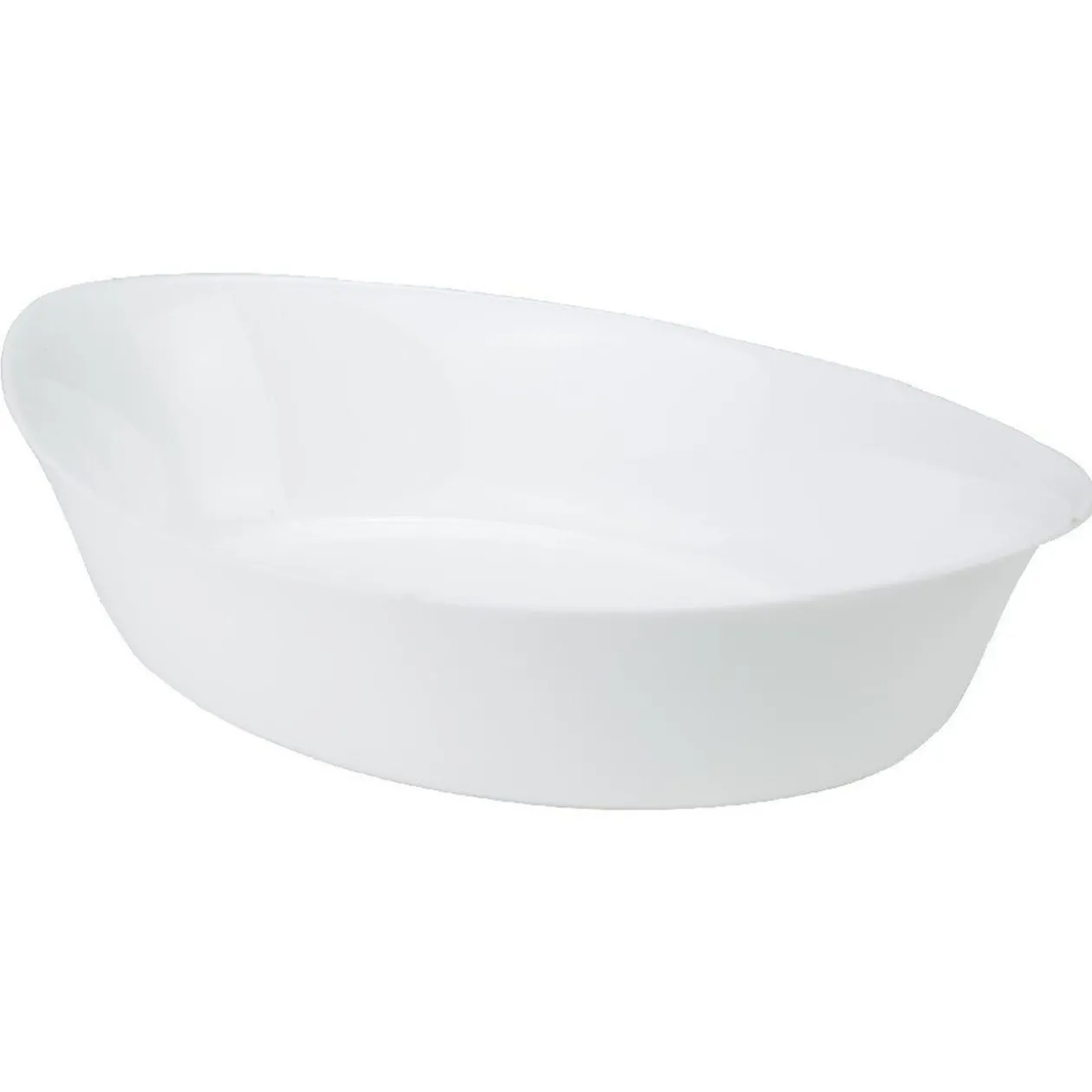 Plat à four ovale Luminarc verre blanc 32 cm