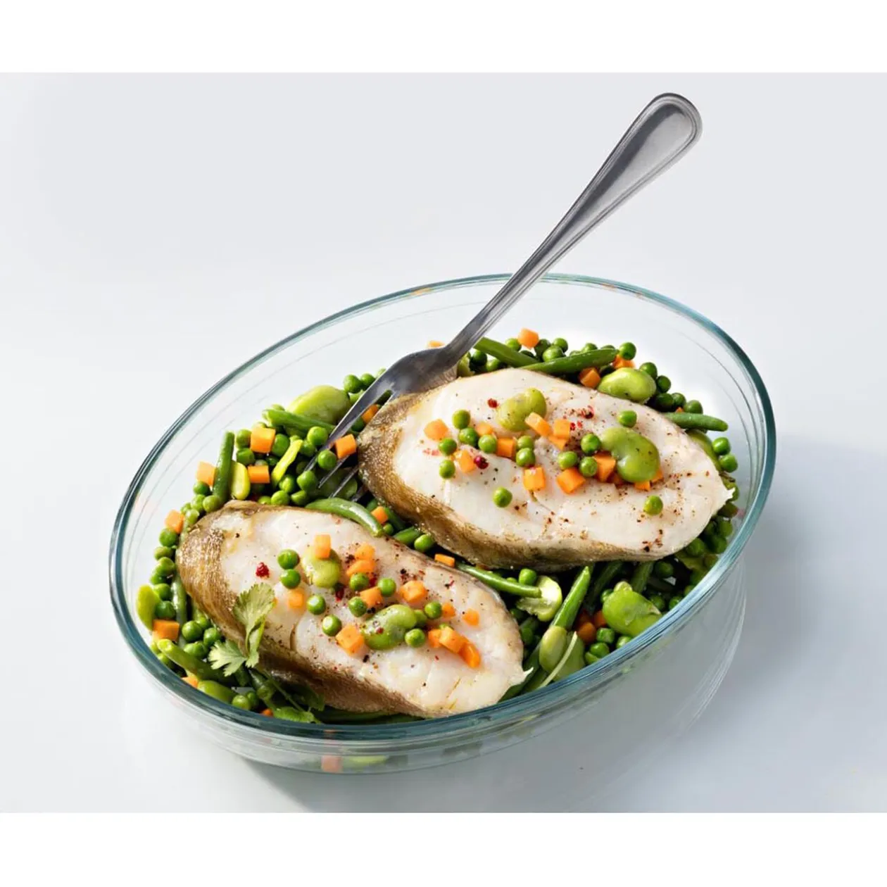 Plat à four ovale transparent