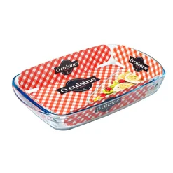 Plat à four rectangle verre