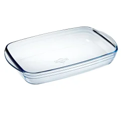 Plat à four rectangulaire en verre