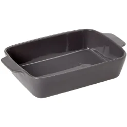 Plat à four rectangulaire avec poignées rouge et blanc