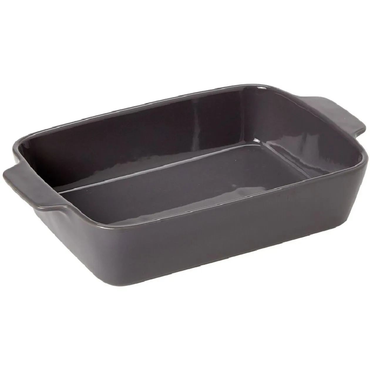 Plat à four rectangulaire avec poignées rouge et blanc