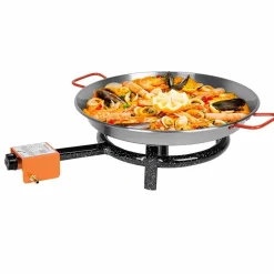 Plat à paëlla et réchaud