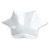 Plat apéritif porcelaine blanc 10x10xH.3,5 cm