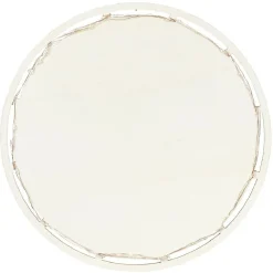 Plat de présentation à LED Ø26,5cm bois beige