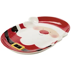 Plat de service Père Noël en céramique