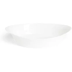 Plat ovale 29x17cm Luminarc blanc avec motifs