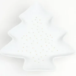 Plat porcelaine sapin