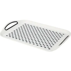 Plateau anti dérapant blanc