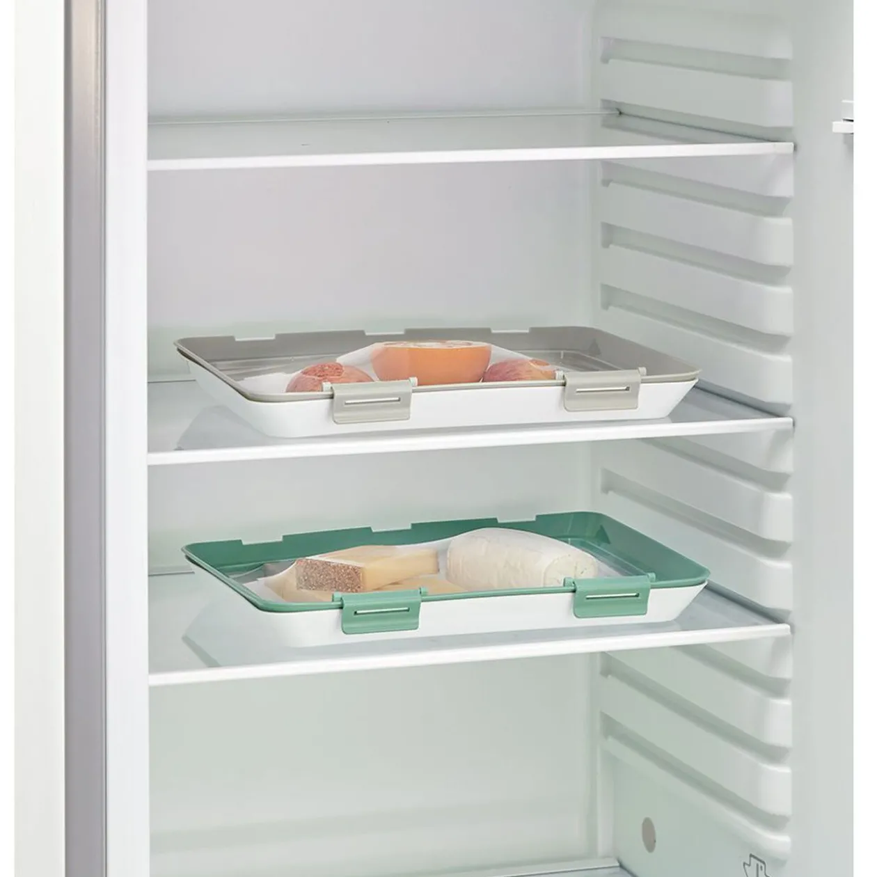 Plateau de conservation avec film souple et réutilisable x2