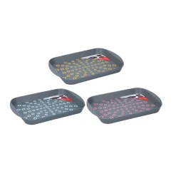 Plateau de service antidérapant gris