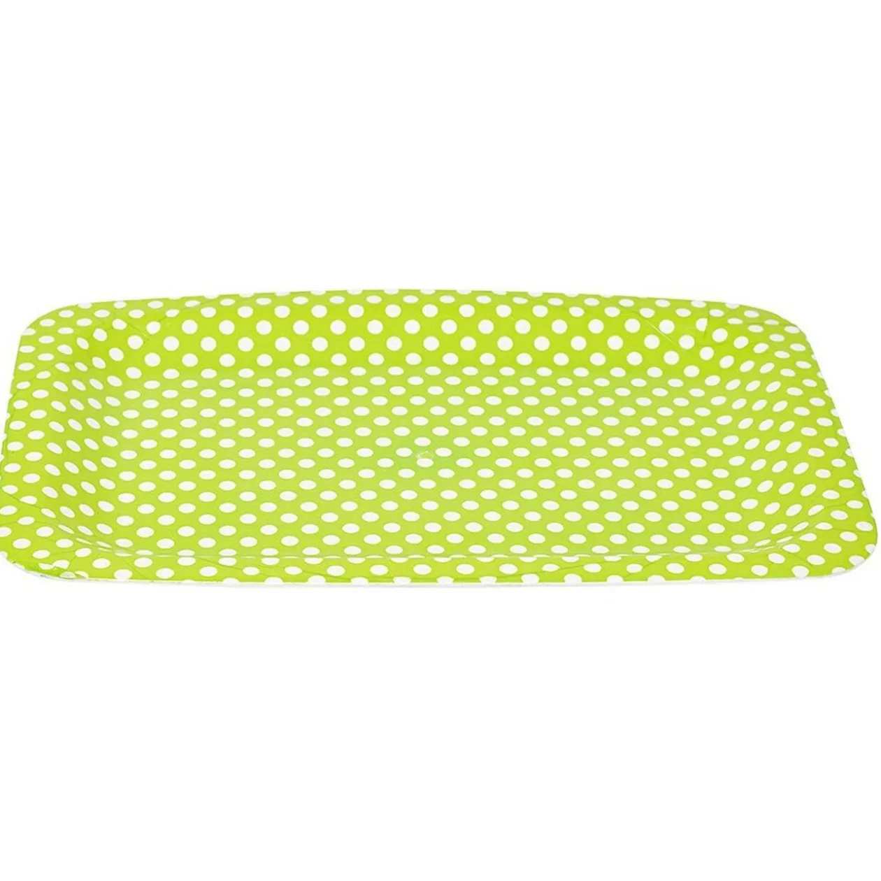 Plateau en plastique à motif pois