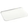 Plateau rectangulaire blanc en carton x3