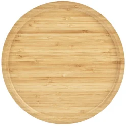 Plateau rond bambou naturel