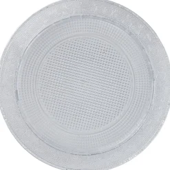 Plateau rond blanc luxe