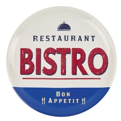 Plateau rond style vintage