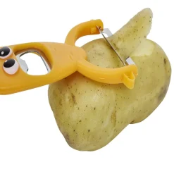 Éplucheur décapsuleur forme carotte orange L13,5cm