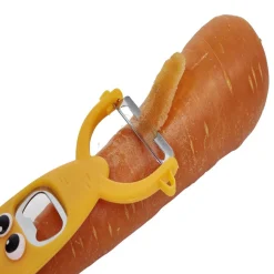 Éplucheur décapsuleur forme carotte orange L13,5cm