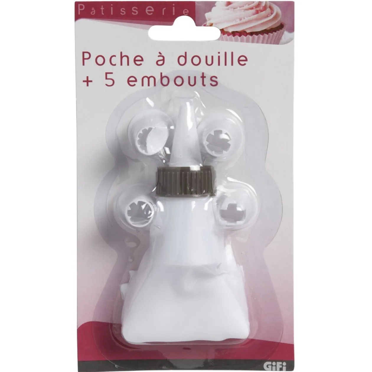 Poche à douille et ses 5 embouts