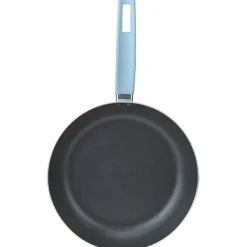 Poêle aluminium noire et bleu