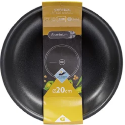 Poêle antiadhérente sans poignée noir Ø20cm