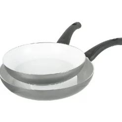 Poêle revêtement céramique grise x2