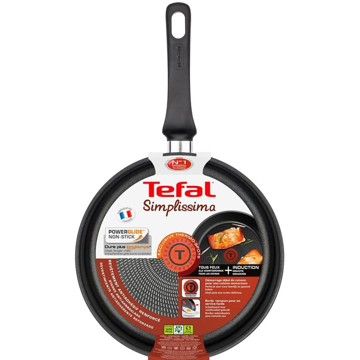 Poêle Tefal Simplissima noire ø 28 cm