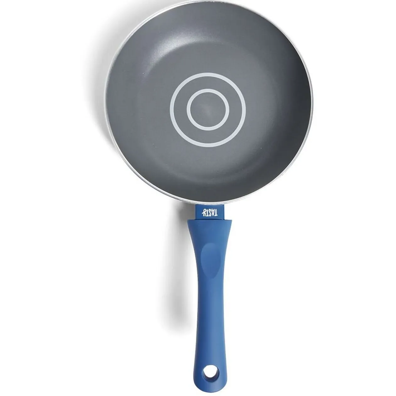 Poêle tous feux Ø24cm aluminium gris et bleu
