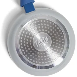 Poêle tous feux Ø24cm aluminium gris et bleu